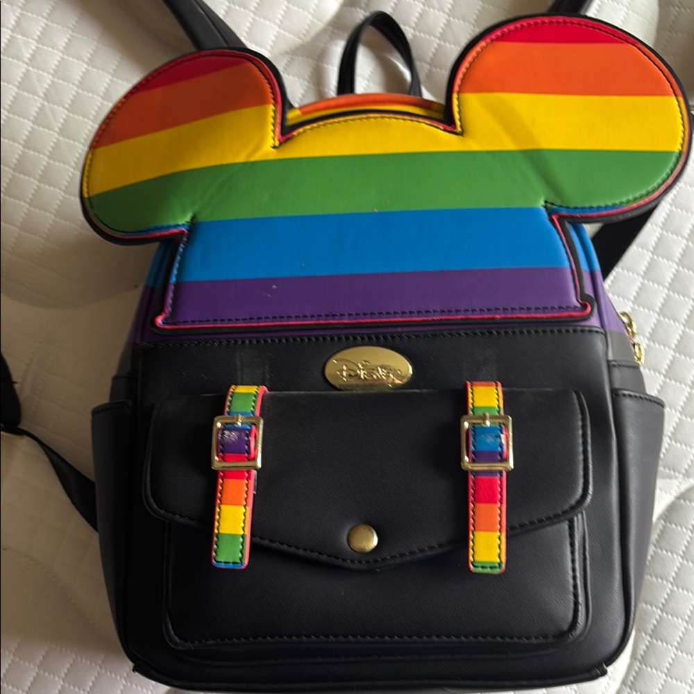 Disney Red and Black Mickey Mouse Backpack